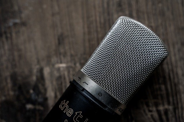 microphone on a table